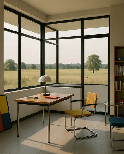 bauhaus home — study (rural)