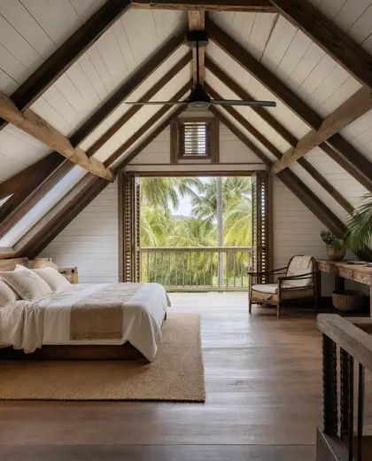 tropical farmhouse — attic (tropical)