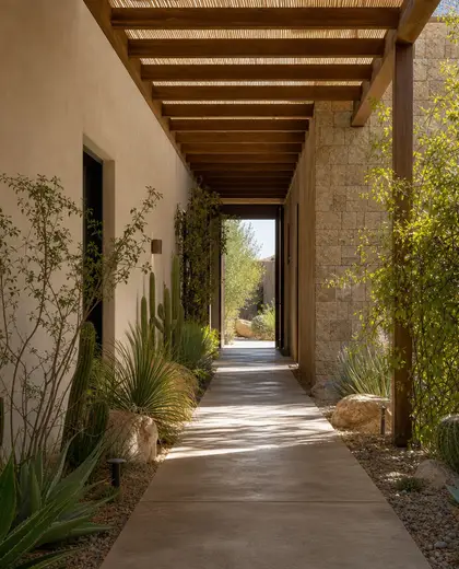 sustainable garden — hallway (desert)