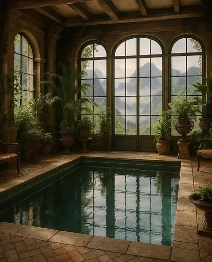 vintage indoor garden — pool (mountain)