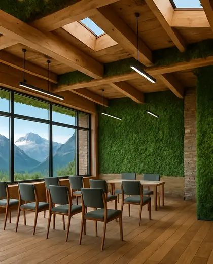 sustainable public space — training room (mountain)