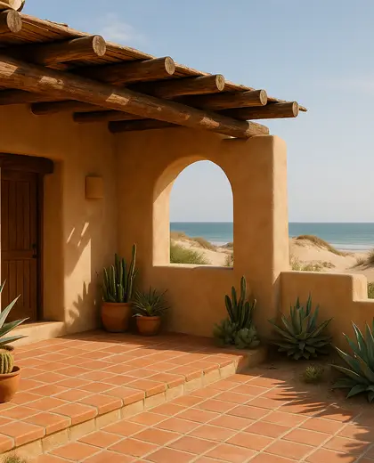 southwestern yard — patio (beach)