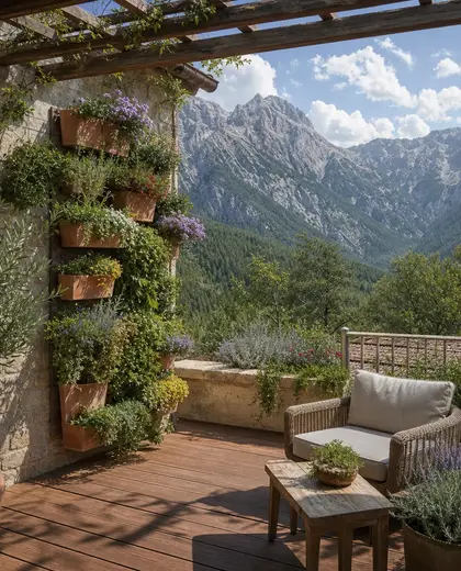 mediterranean vertical garden — deck (alpine)