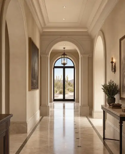 neoclassical house — hallway (desert)