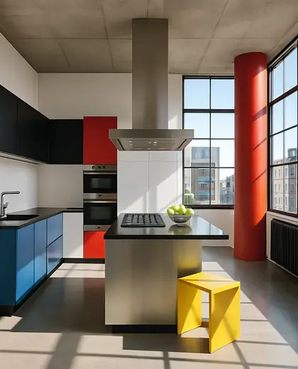 bauhaus house — kitchen (urban)