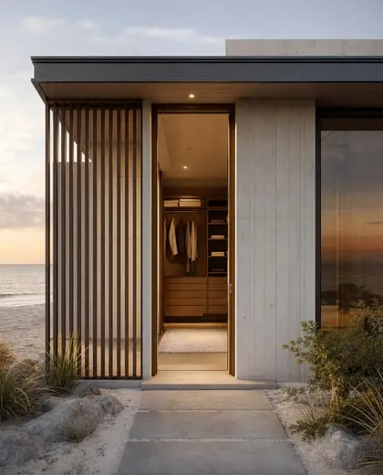 modern facade — dressing room (beach)