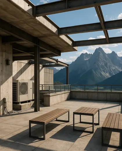 industrial condo — roof (mountain)