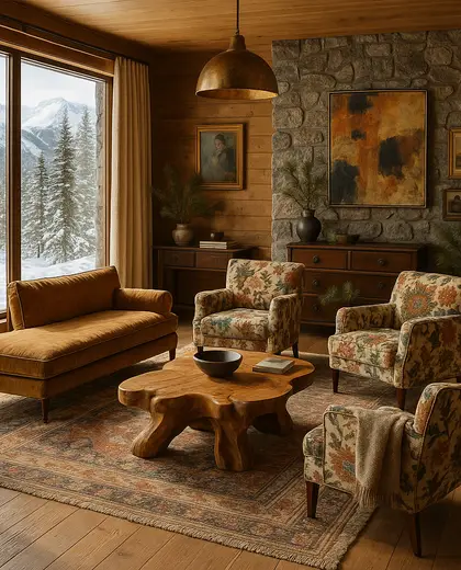 eclectic salon — bedroom (alpine)
