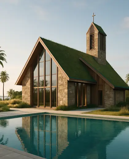sustainable church — pool (coastal)