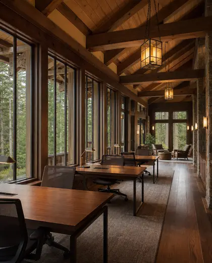 craftsman hotel — coworking space (forest)