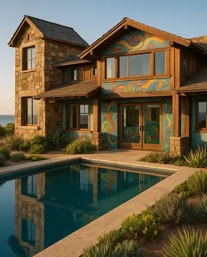 eclectic house — pool (coastal)