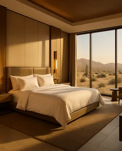 contemporary casino — bedroom (desert)
