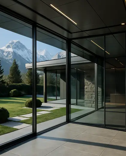 futuristic yard — room (alpine)