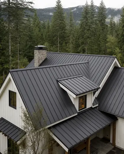 contemporary farmhouse — roof (forest)
