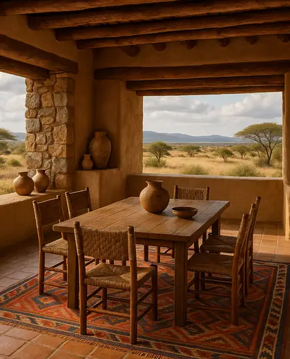 southwestern building — informal dining room (savanna)