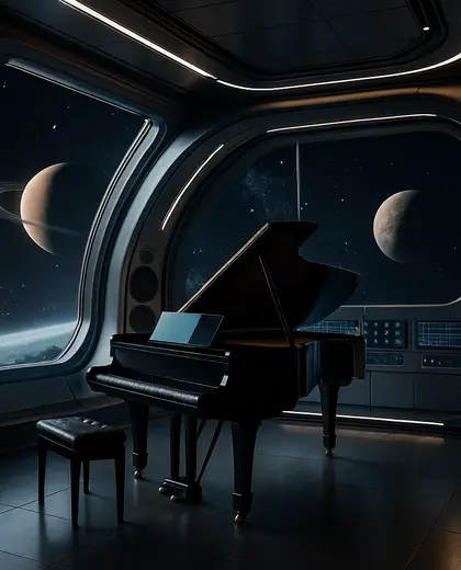 futuristic house — music room (space)