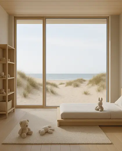 minimalist building — childrens bedroom (beach)