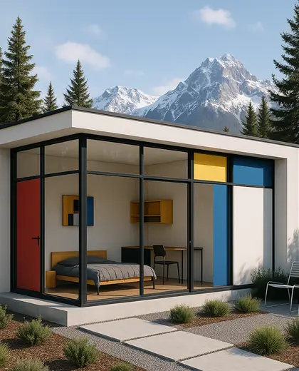 bauhaus backyard — youth room (alpine)