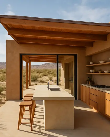sustainable house — kitchen (desert)