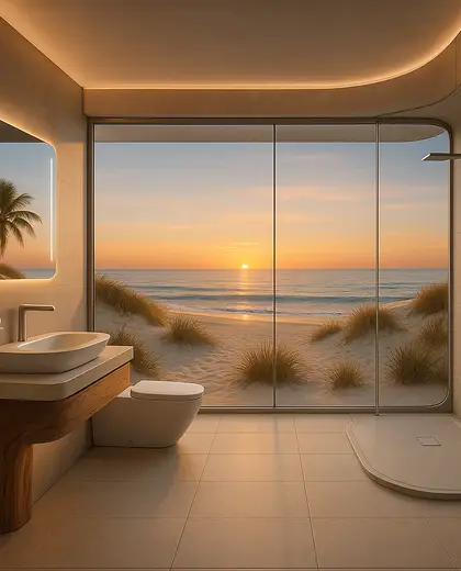 futuristic home — rest room (beach)