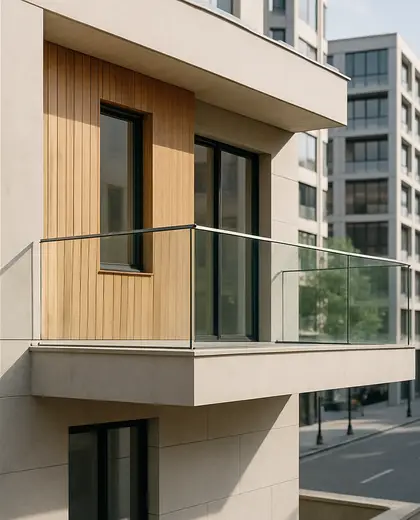 minimalist house — balcony (urban)