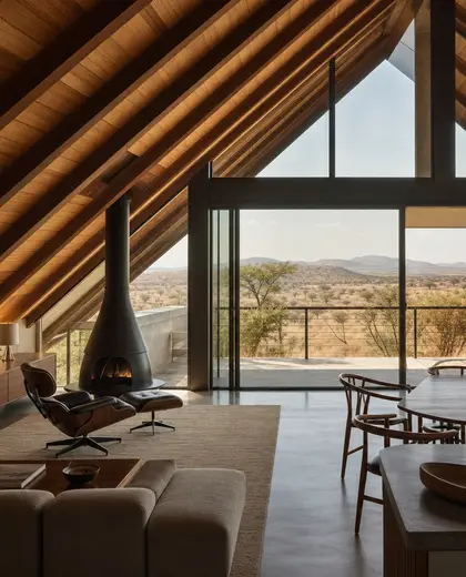 mid-century modern penthouse — attic (savanna)