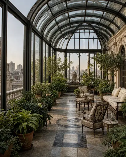 renaissance rooftop garden — winter garden (urban)