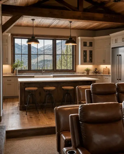 farmhouse theater — kitchen (mountain)