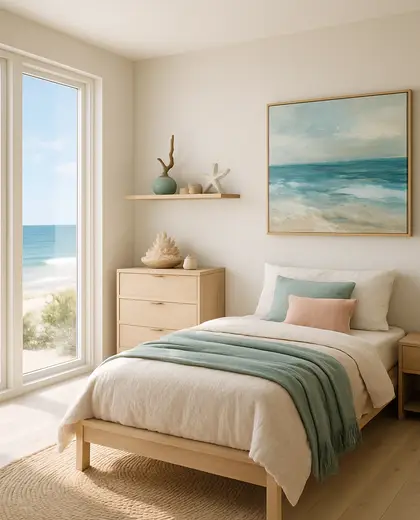 modern home — youth bedroom (beach)