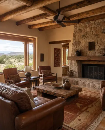 southwestern store — living room (rural)