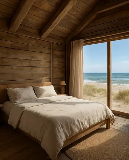 rustic house — bedroom (beach)