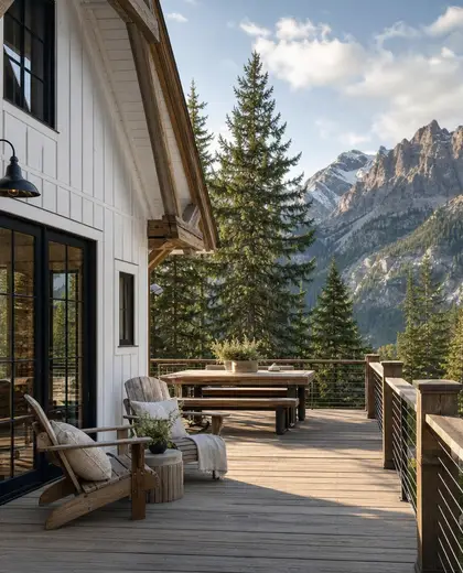 farmhouse house — deck (alpine)