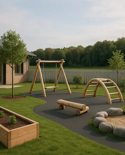 modern yard — nursery (rural)