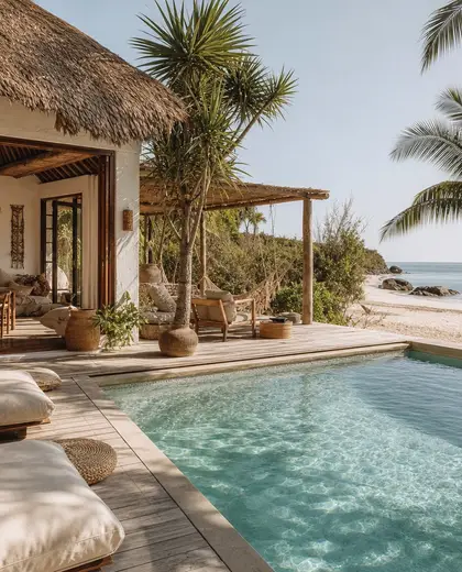 bohemian house — pool (beach)