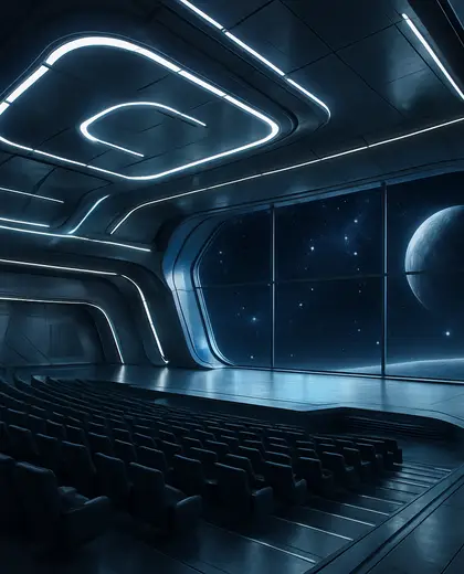 futuristic theater — conference hall (space)