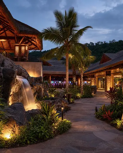 tropical casino — courtyard (rural)