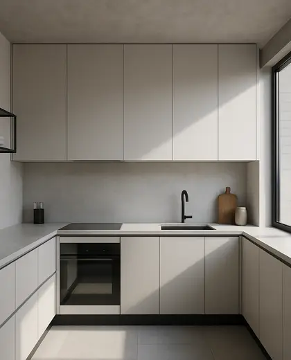 minimalist house — kitchen (urban)
