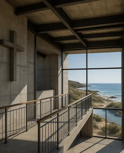 industrial church — balcony (coastal)