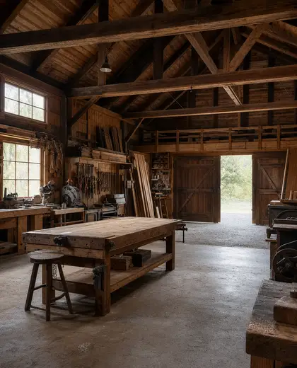 rustic house — workshop (space)