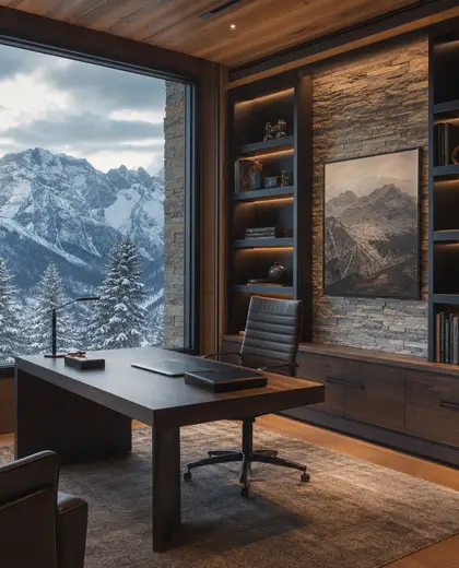 contemporary office space — study (alpine)