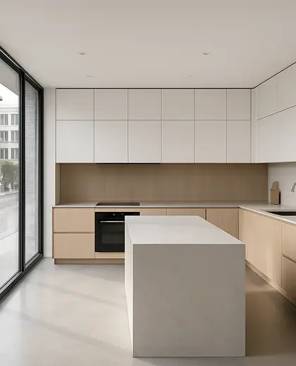 minimalist house — kitchen (urban)