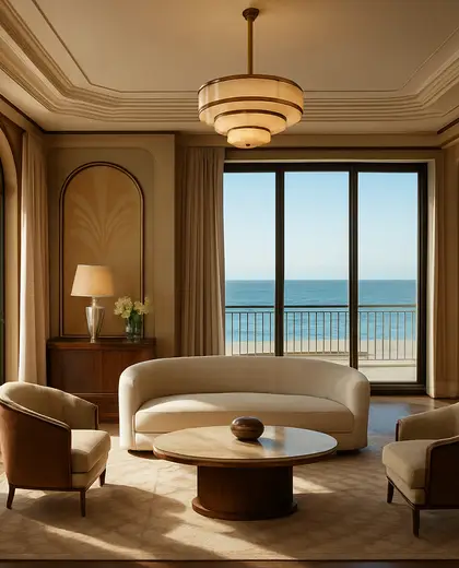 art deco apartment — room (ocean)