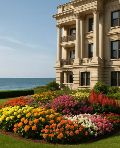 neoclassical condo — flower bed (ocean)