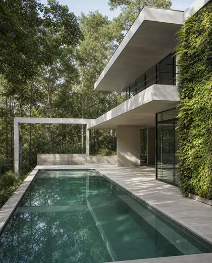 bauhaus vertical garden — pool (forest)
