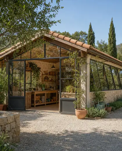 mediterranean greenhouse — workshop (rural)