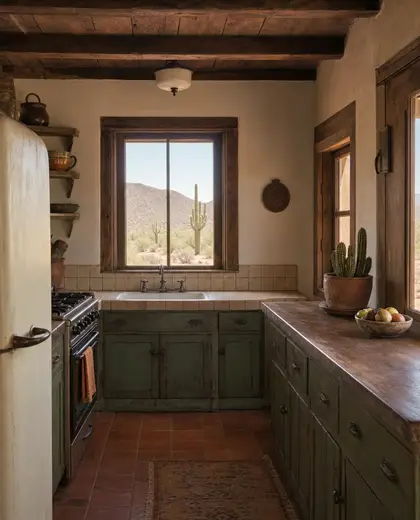 vintage house — small kitchen (desert)