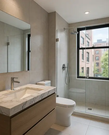 modern house — bathroom (urban)