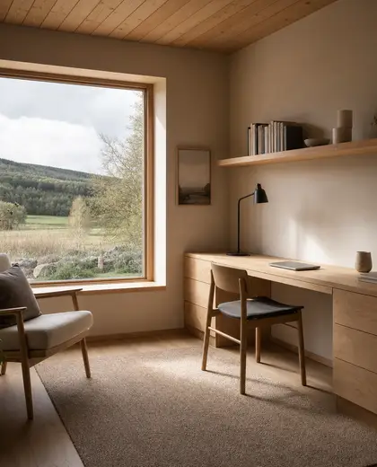 scandinavian apartment — study (rural)