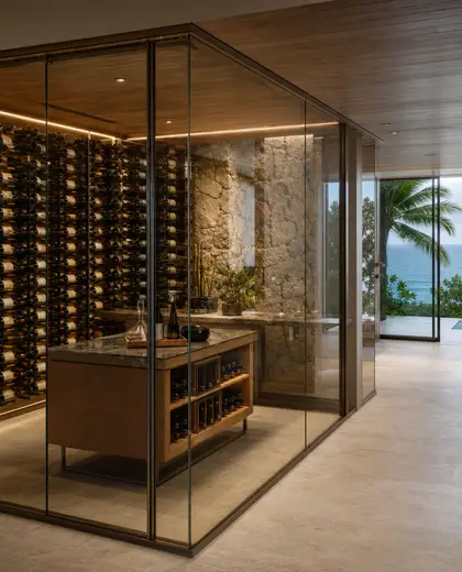 tropical office space — wine cellar (ocean)