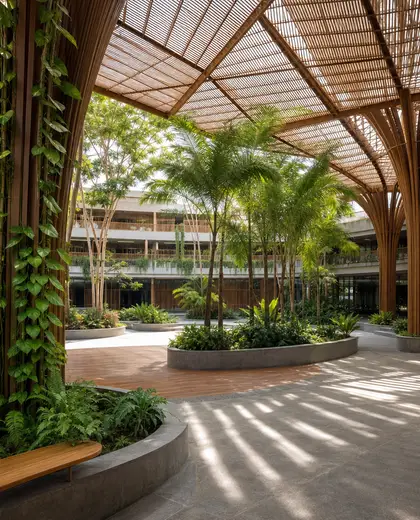 sustainable public space — atrium (tropical)